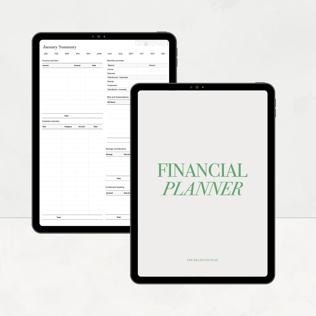 iPad Finance Planner