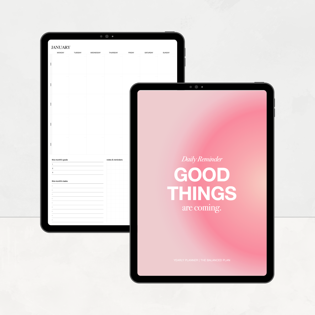 Undated Yearly Planner
