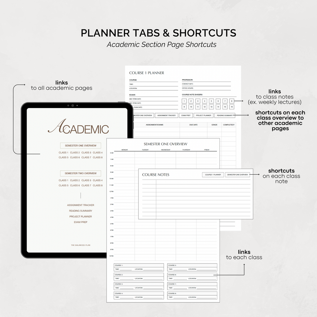 2026-2027 Academic Digital Planner