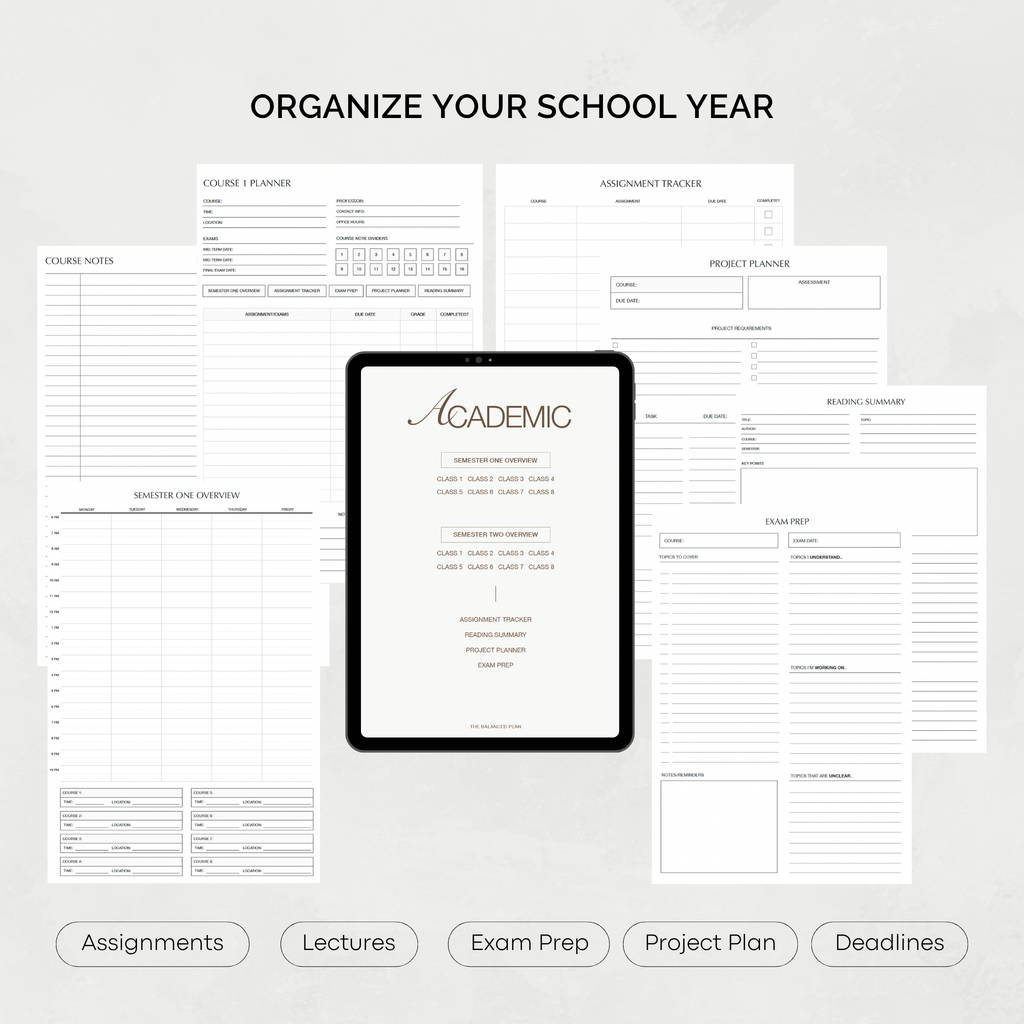 2026-2027 Academic Digital Planner