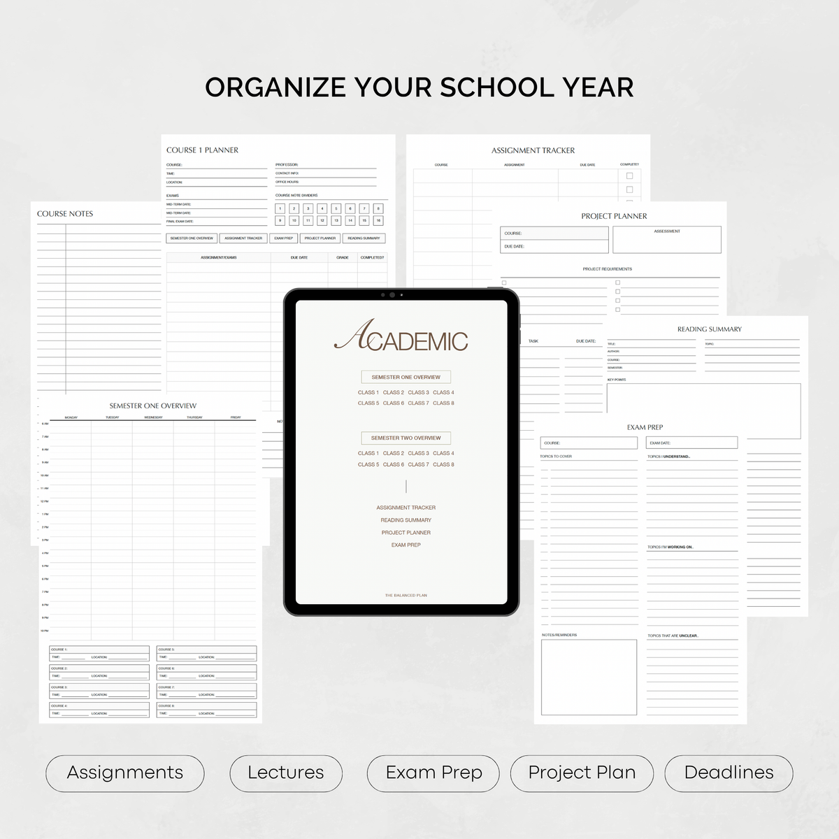 2026-2027 Academic Digital Planner