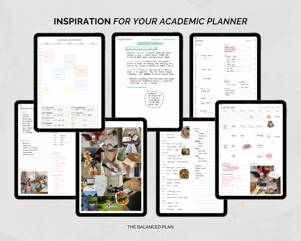 Undated Academic Planner