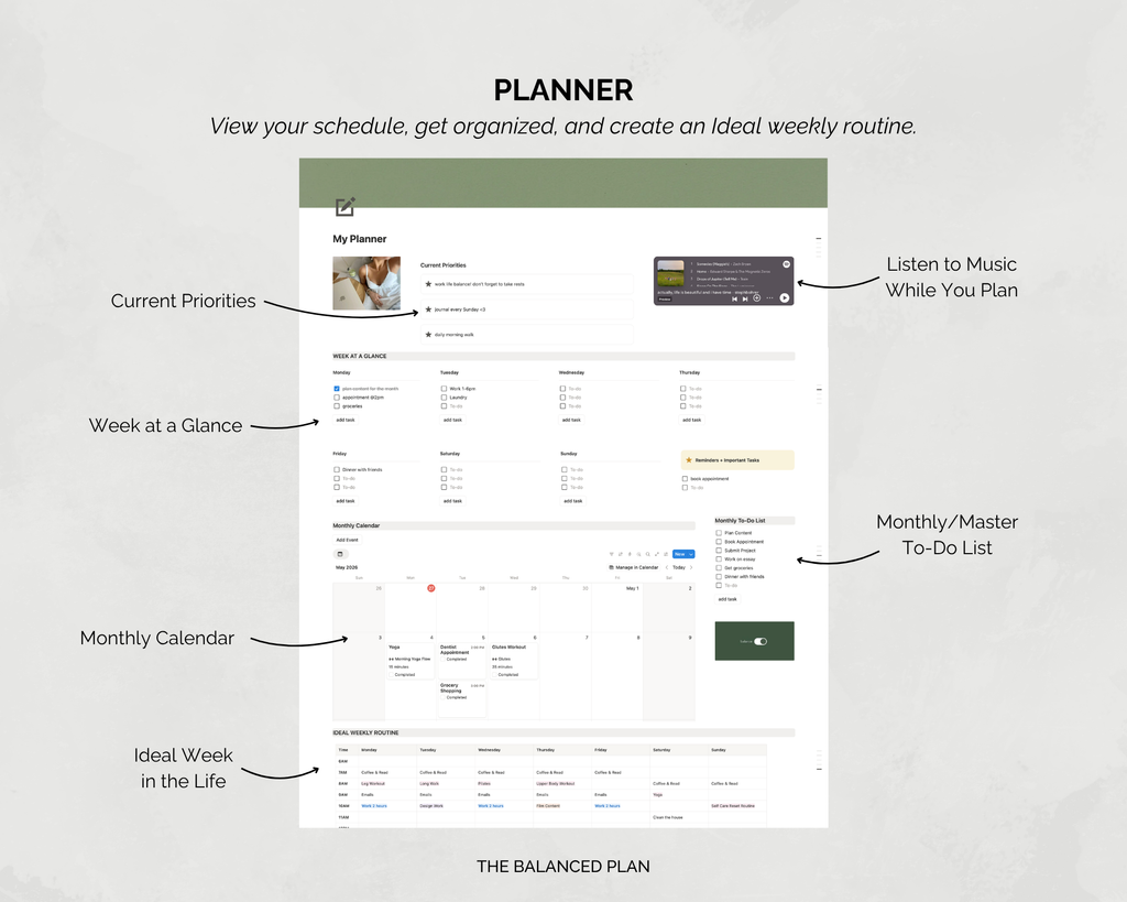 Wellness Notion Planner