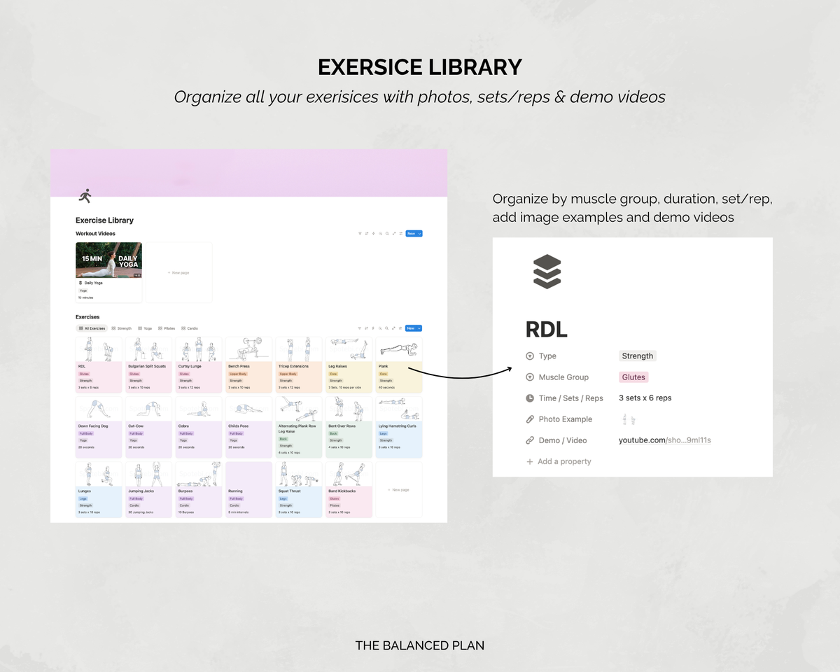 Wellness Notion Planner