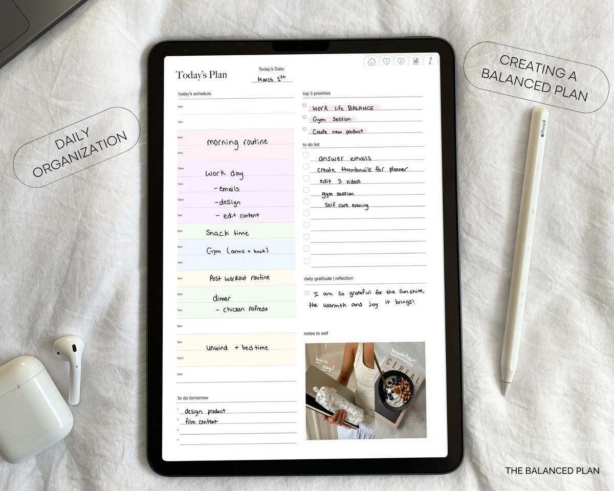 iPad Daily Planner