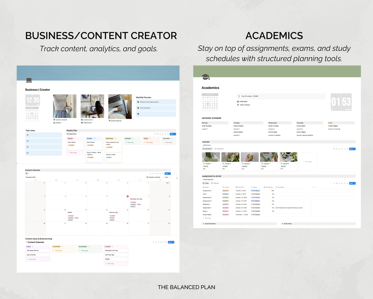 Notion Life Planner