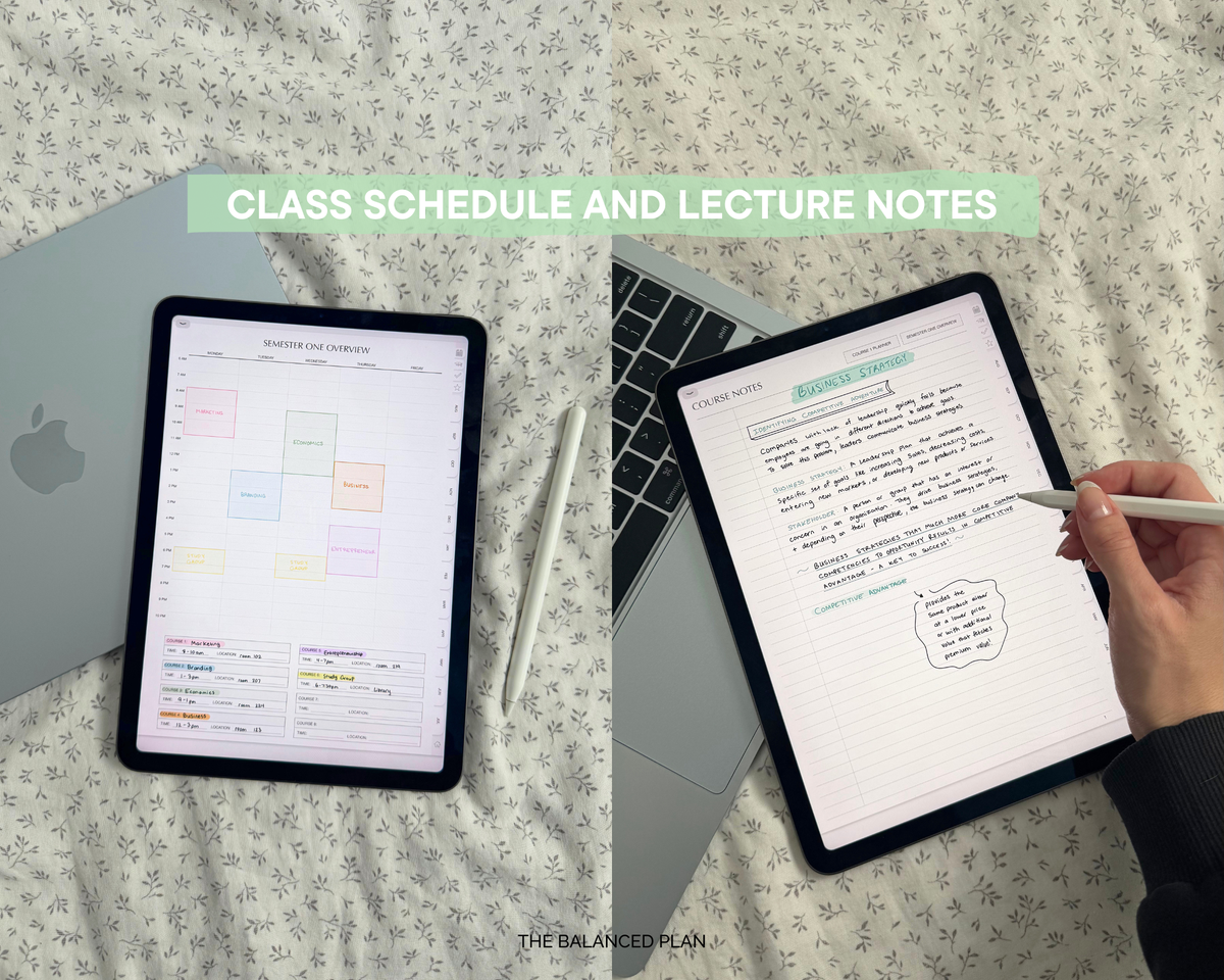 Undated Academic Planner