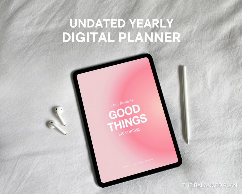 Undated Yearly Planner