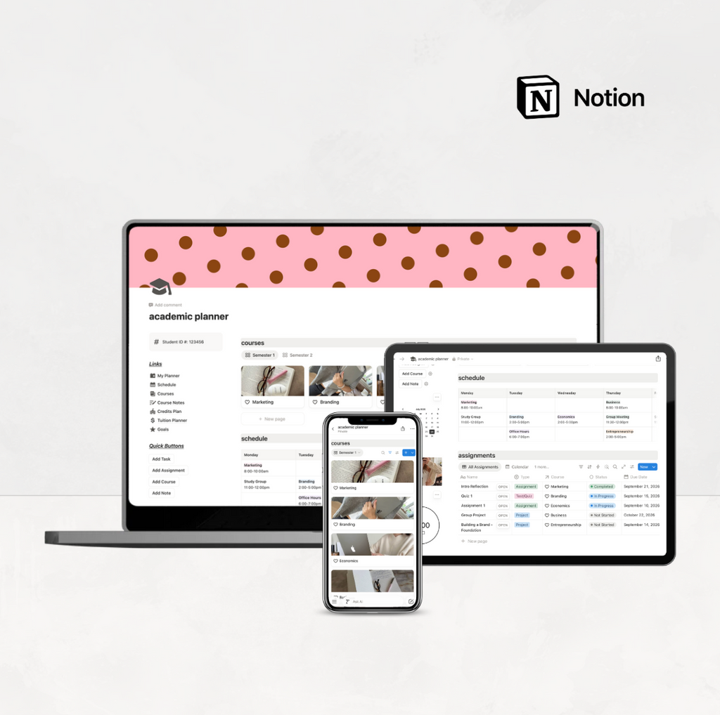 Notion Student Planner
