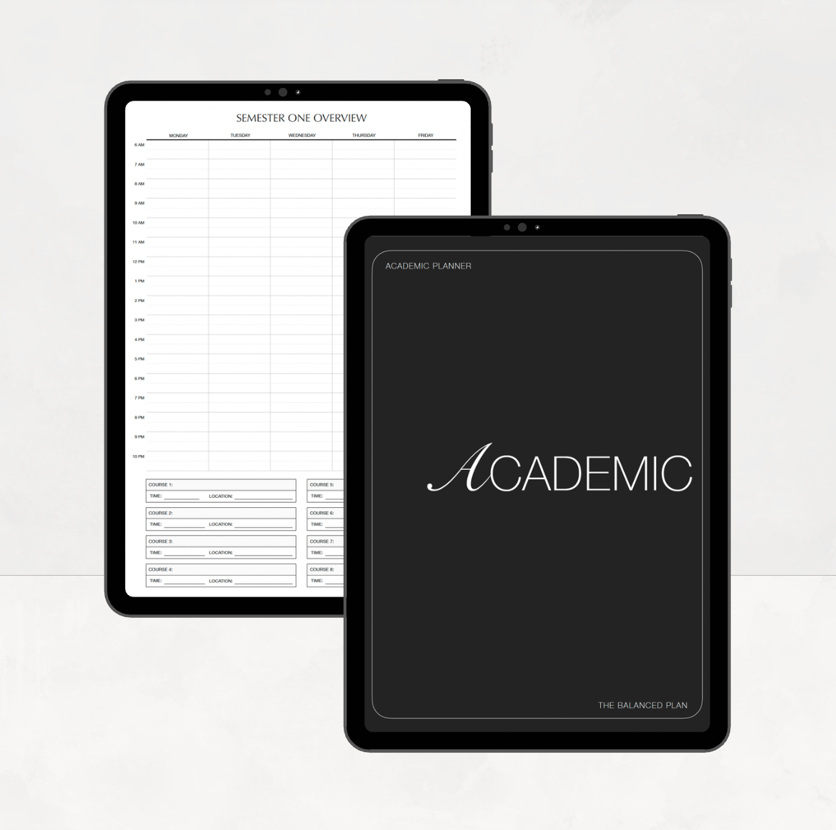 Undated Academic Planner