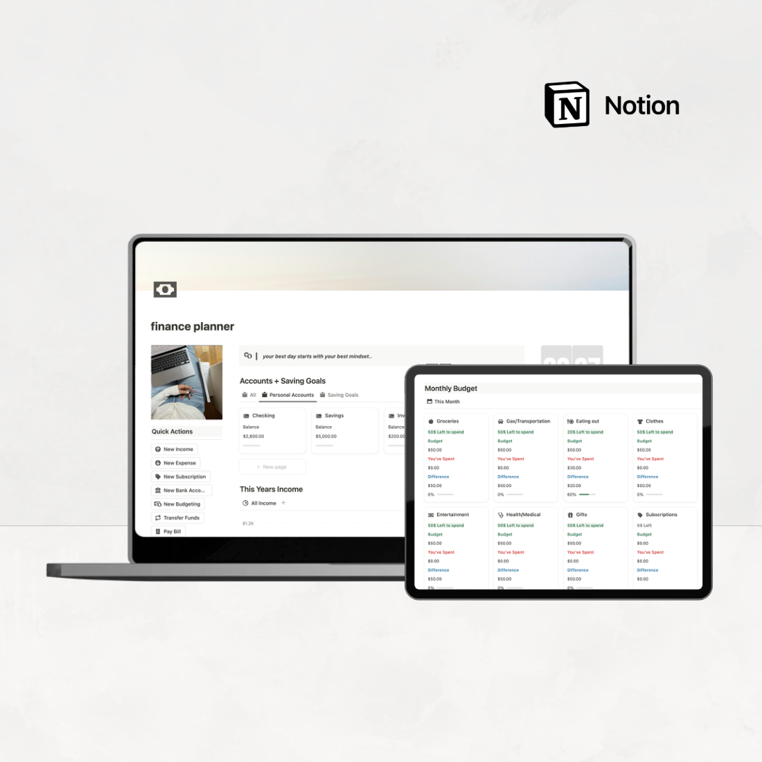 Notion Finance Tracker