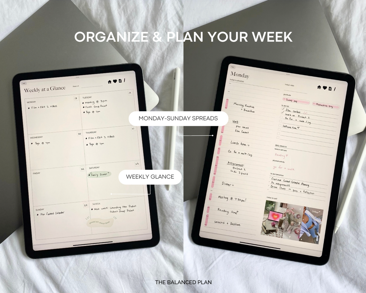 iPad Weekly Digital Planner