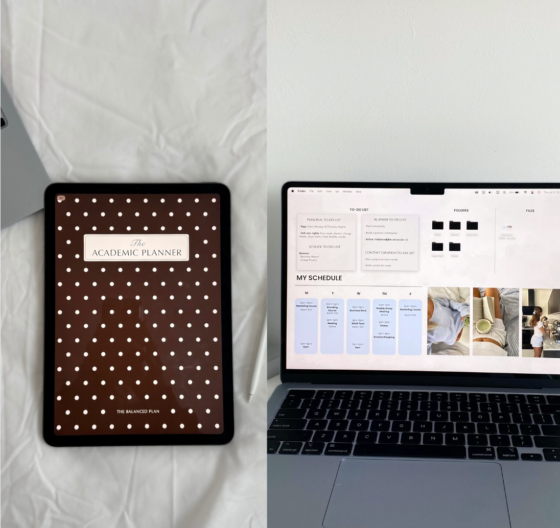 BUNDLE | 2026-2027 iPad Academic Planner + Desktop Wallpaper Organizer